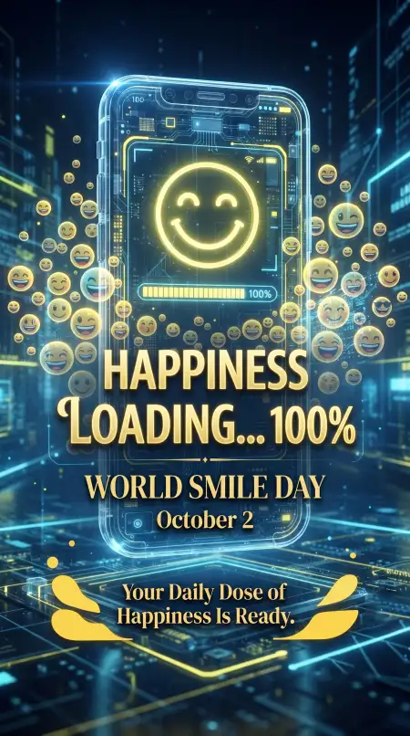 world smile day whatsapp status 2026 - World Vegetarian Day 2026 Whatsapp Status