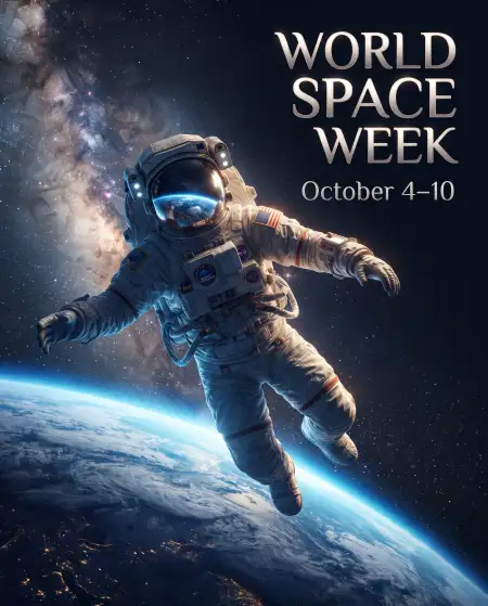 world space week 2026 creative poster
