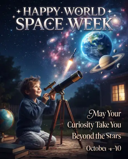 world space week 2026 wishes