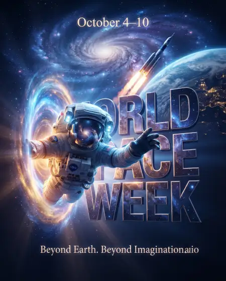 world space week poster for school