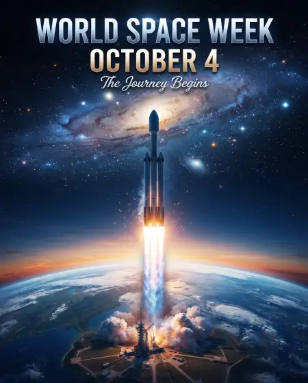 world space week rocket launch