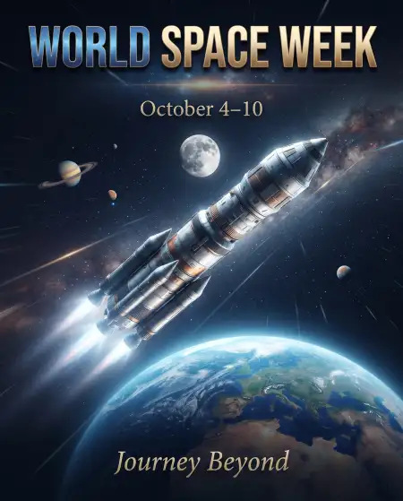 world space week science poster