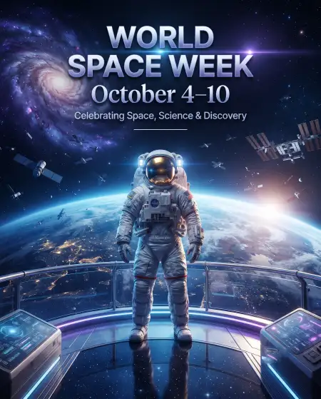 world space week space background