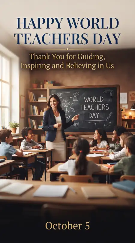 world teachers day 2026 greeting card - World Teachers Day 2026