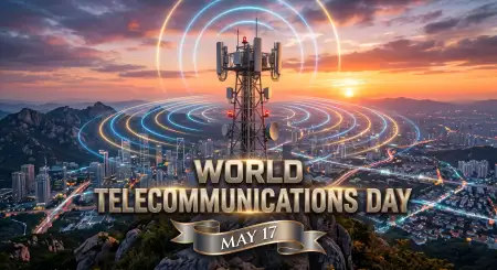 World Telecommunications Day 2026 Communication Devices Wallpaper - Free World Telecommunications Day Download