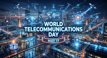 World Telecommunications Day 2026 Cyber Technology Wallpaper - Free World Telecommunications Day Download