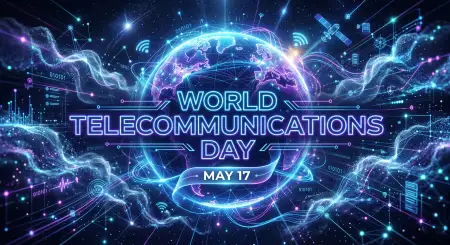 World Telecommunications Day 2026 Digital Communication Art - Free World Telecommunications Day Download
