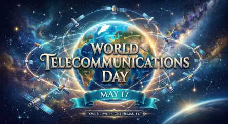 World Telecommunications Day 2026 Digital Communication Wallpaper - Free World Telecommunications Day Download