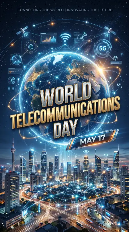 World Telecommunications Day 2026 International Telecom Design - Free World Telecommunications Day Download