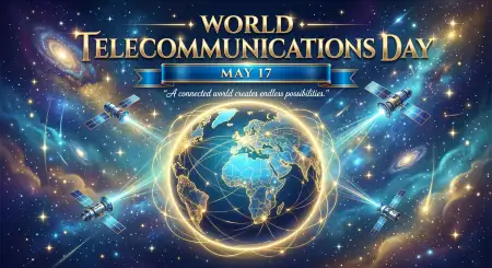 World Telecommunications Day 2026 Online Communication Wallpaper - Free World Telecommunications Day Download