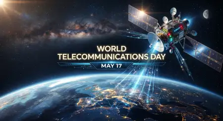 World Telecommunications Day 2026 Satellite Communication Wallpaper - Free World Telecommunications Day Download