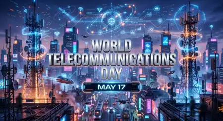 World Telecommunications Day 2026 Smart Technology Wallpaper - Free World Telecommunications Day Download