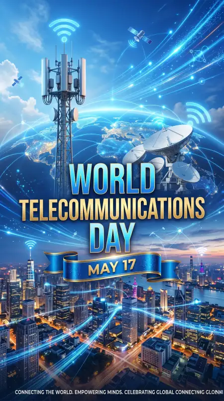 World Telecommunications Day 2026 Telecom Engineering Poster - Free World Telecommunications Day Download