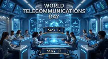 World Telecommunications Day 2026 Virtual Communication Illustration - Free World Telecommunications Day Download