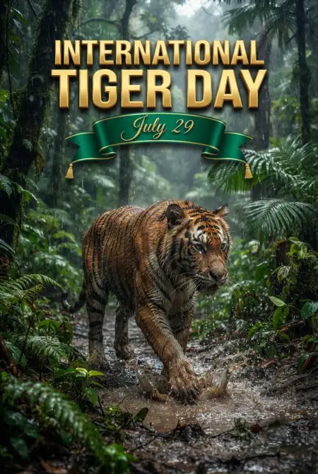 World Tiger Day 2026 Poster - Free International Tiger Day 2026 Download