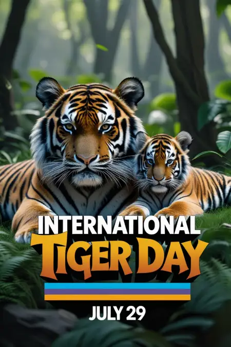 World Tiger Day Photo For Whatsapp Share - Free International Tiger Day Download