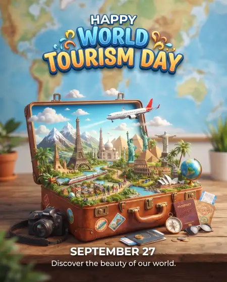 world tourism day celebration poster 2026