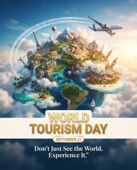 world tourism day poster background 2026