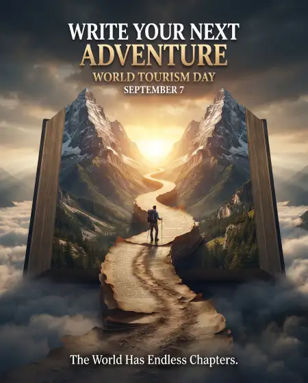 world tourism day travel poster 2026
