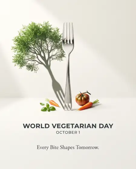 world vegetarian day 2026 creative post - World Vegetarian Day 2026