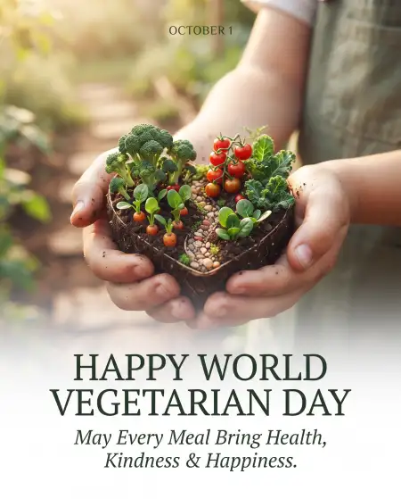 world vegetarian day 2026 greetings and wishes - World Vegetarian Day 2026