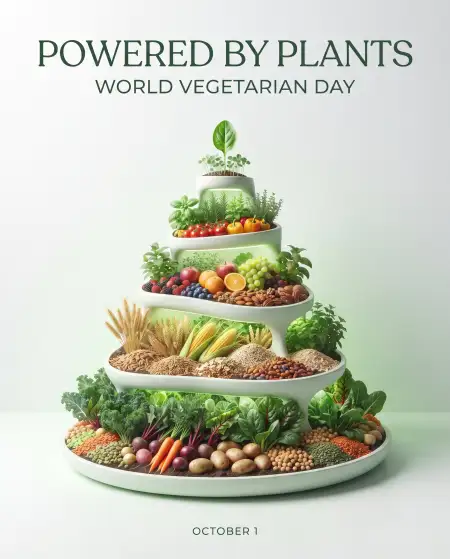 world vegetarian day 2026 plant based diet poster - World Vegetarian Day 2026