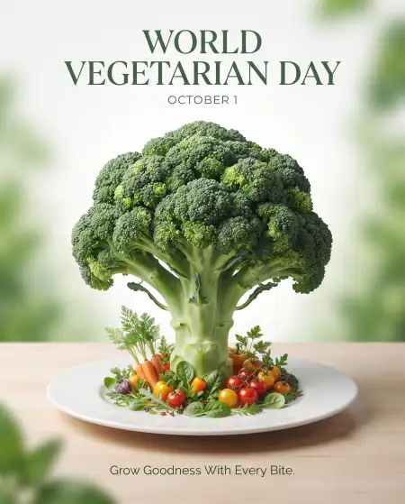 world vegetarian day 2026 poster design - World Vegetarian Day 2026