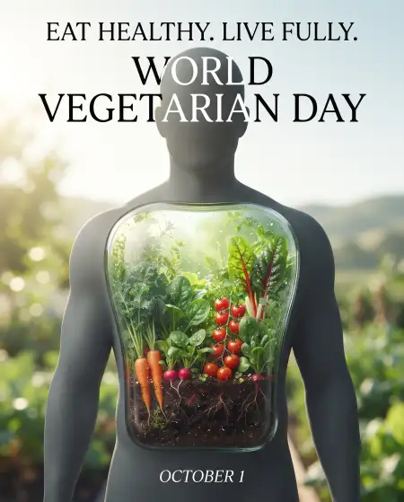 world vegetarian day 2026 poster - World Vegetarian Day 2026