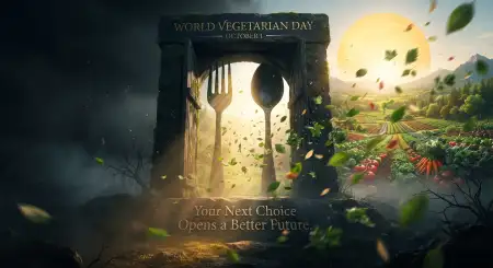 world vegetarian day 2026 wishes design