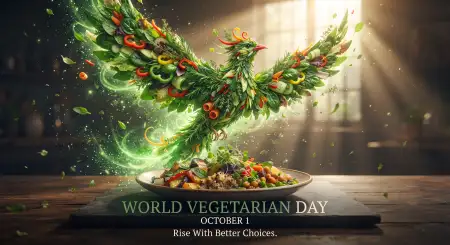 world vegetarian day october 1 2026 design