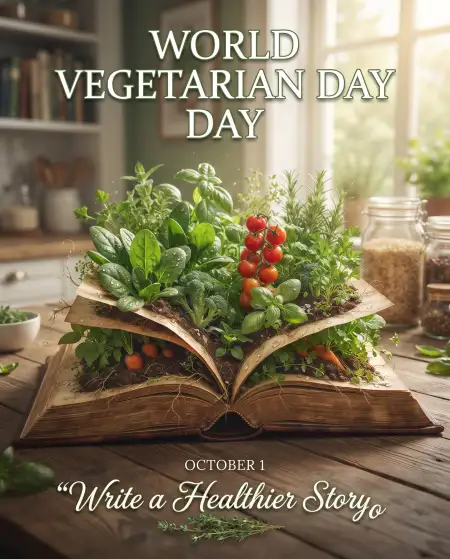 world vegetarian day october 1 2026 quotes
