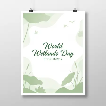 Free World Wetlands Day Banner Hd Background Download