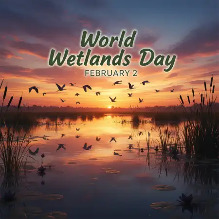 Free World Wetlands Day Caption Background Download