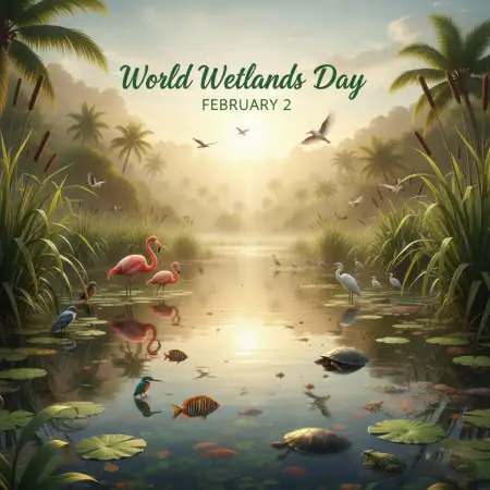 Free World Wetlands Day Hd Background Background Download