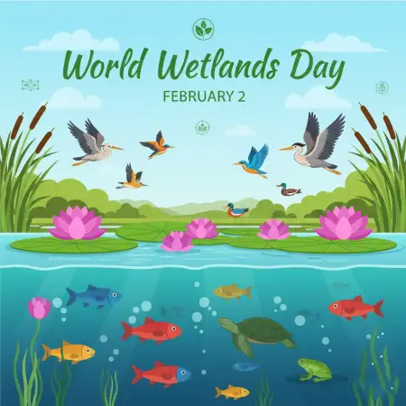 Free World Wetlands Day Vector Background Download