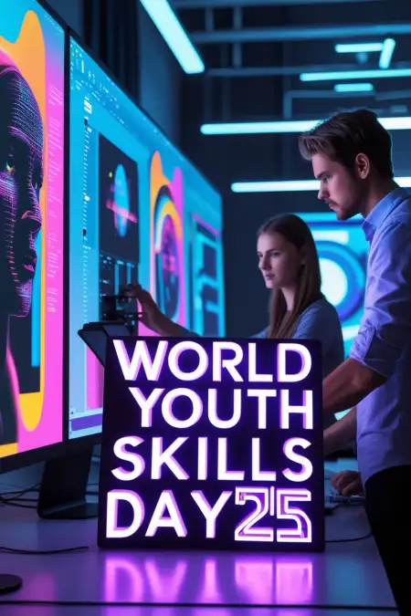 World Youth Day Creative Design For Instagram - Free World Youth Skills Day Download