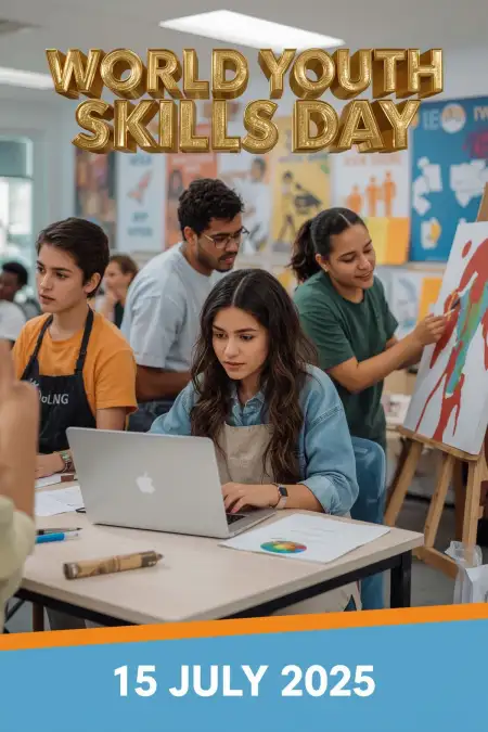 World Youth Day Pic With Motivational Quote - Free World Youth Skills Day Download
