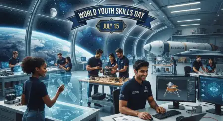 World Youth Skills Day 2026 Brochure Template - Free World Youth Skills Day 2026 Download