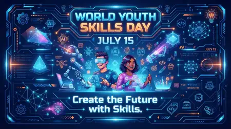 World Youth Skills Day 2026 Campaign Banner - Free World Youth Skills Day 2026 Banner Download