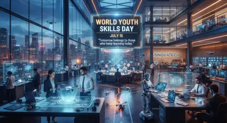 Free World Youth Skills Day 2026 Career Development Poster Image Download