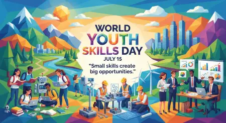 Free World Youth Skills Day 2026 Event Poster Image Download