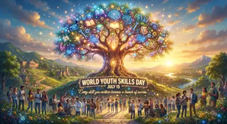 World Youth Skills Day 2026 Global Celebration Poster - Free World Youth Skills Day Download
