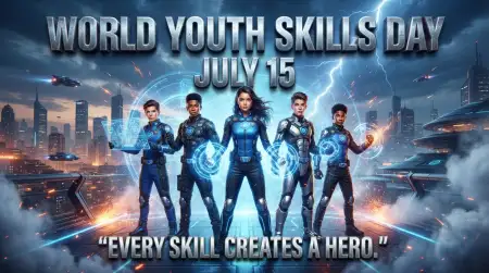 World Youth Skills Day 2026 High Resolution Banner - Free World Youth Skills Day 2026 Banner Download