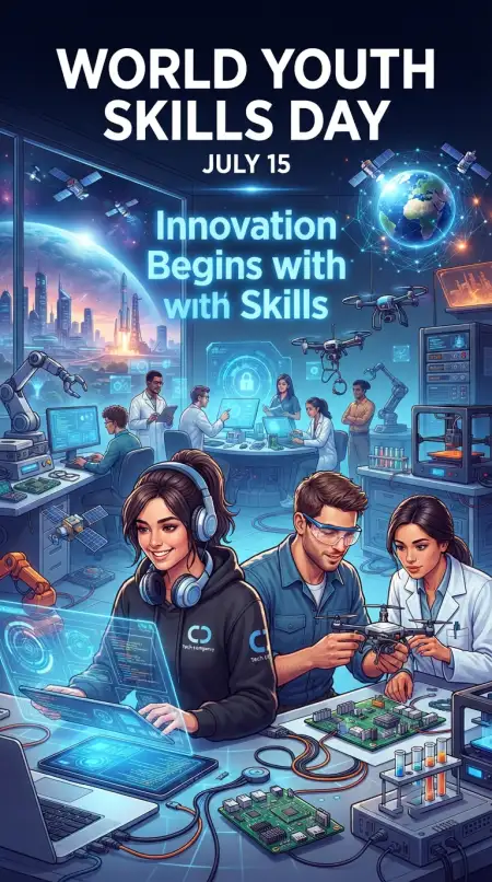 Free World Youth Skills Day 2026 Innovation Poster Image Download