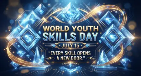 World Youth Skills Day 2026 Inspirational Banner - Free World Youth Skills Day 2026 Banner Download