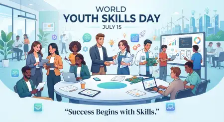 World Youth Skills Day 2026 Landing Page Banner - Free World Youth Skills Day 2026 Banner Download