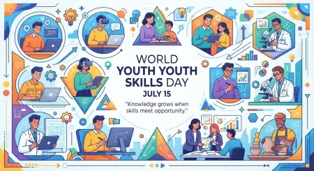 Free World Youth Skills Day 2026 Professional Social Media Template Image Download
