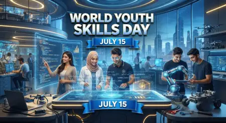 World Youth Skills Day 2026 Psd Template - Free World Youth Skills Day 2026 Download