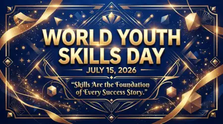 World Youth Skills Day 2026 Success Banner - Free World Youth Skills Day 2026 Banner Download