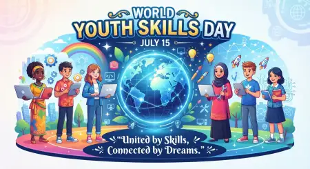 World Youth Skills Day 2026 Web Banner - Free World Youth Skills Day 2026 Banner Download